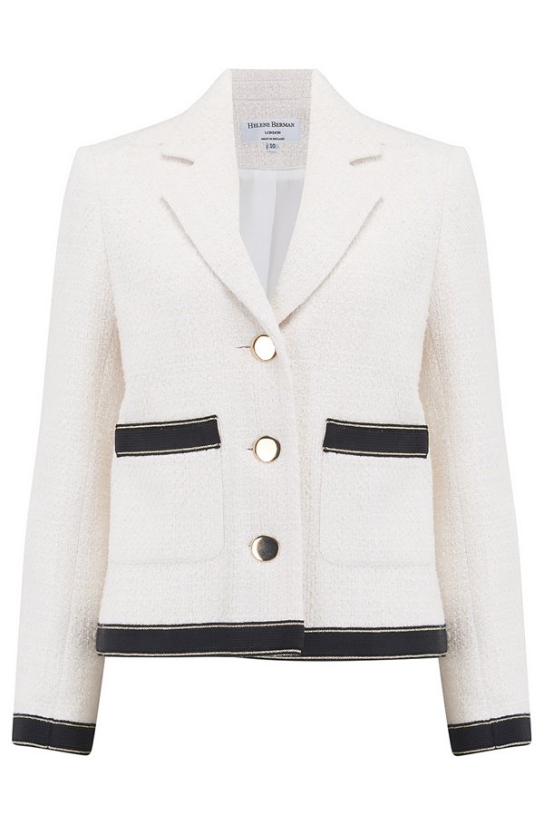 Ava Jacket in Panna Ivory