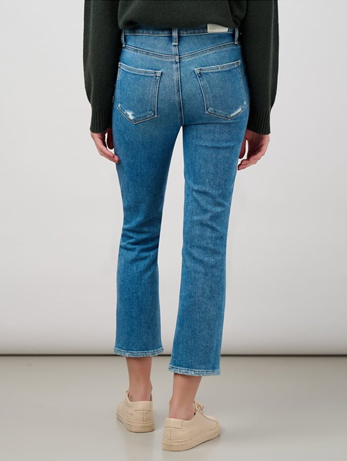 Designer straight leg jeans for women