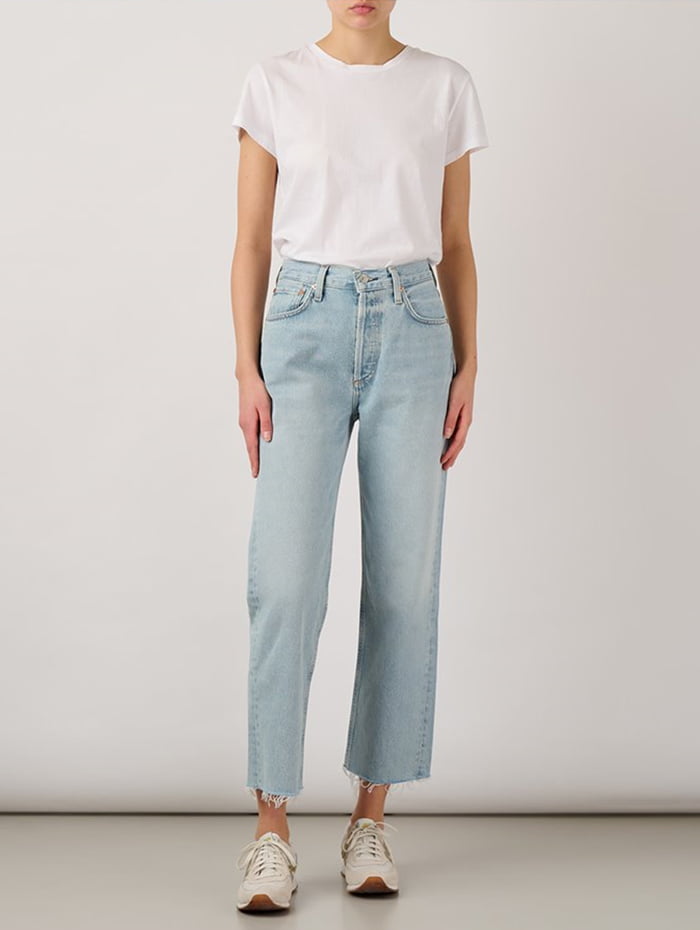 Wide straight leg jeans