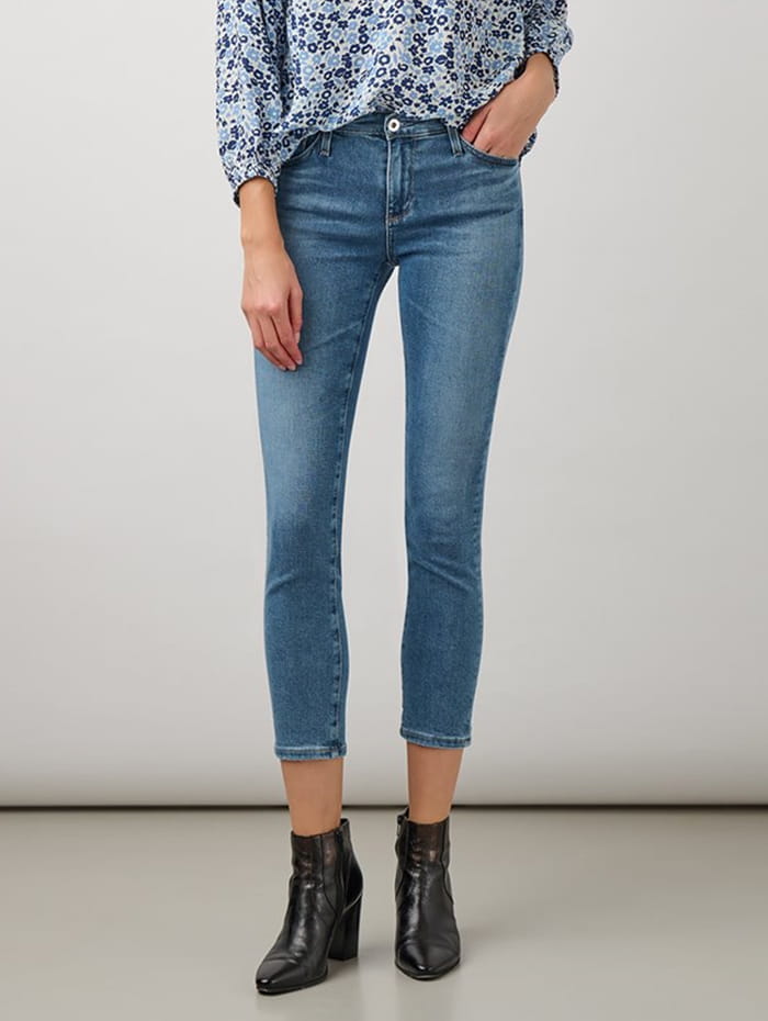 Cropped slim-fit jeans