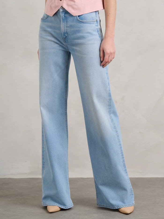 Light wash denim