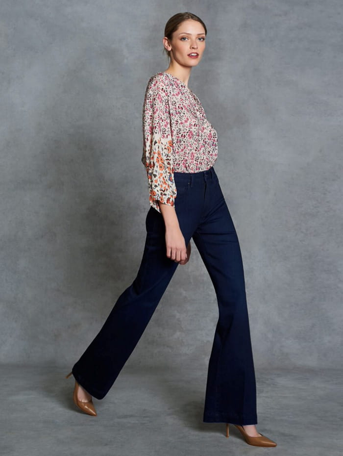 Dark wash denim