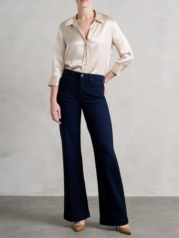 Dark wash denim