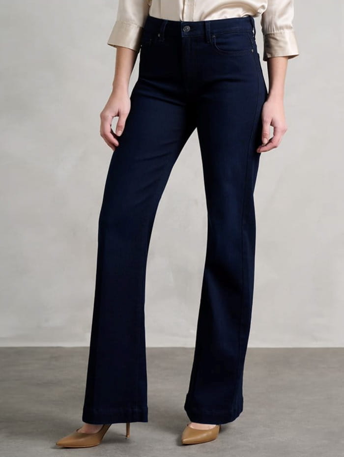 Dark wash denim