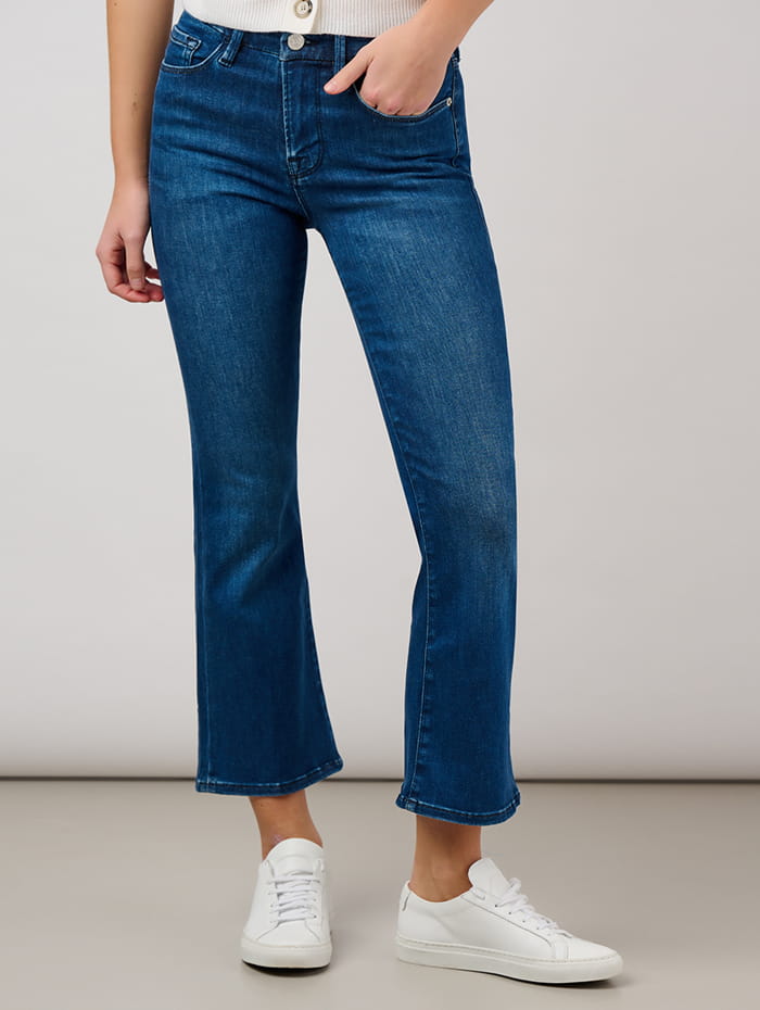 Cropped bootcut jeans
