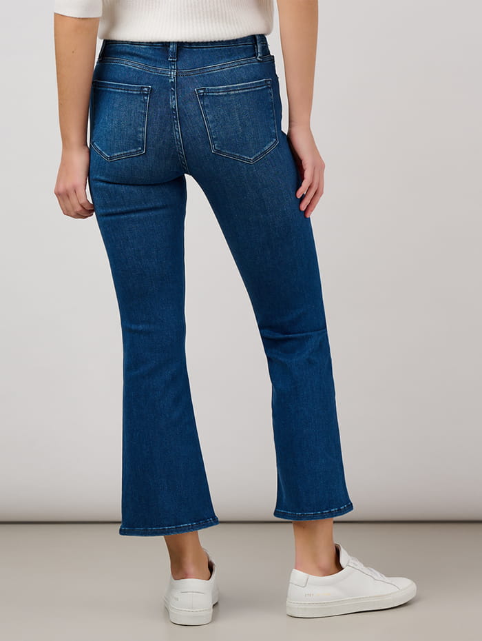 Cropped bootcut jeans