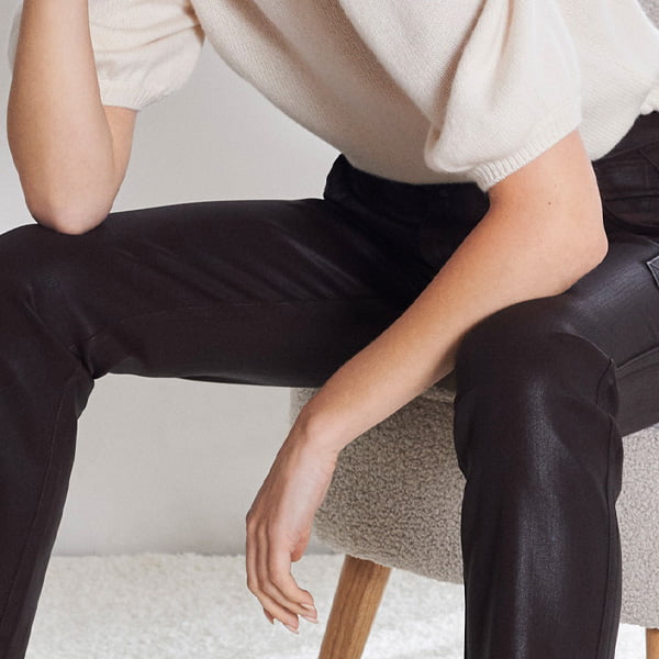 How to Style Coated Jeans