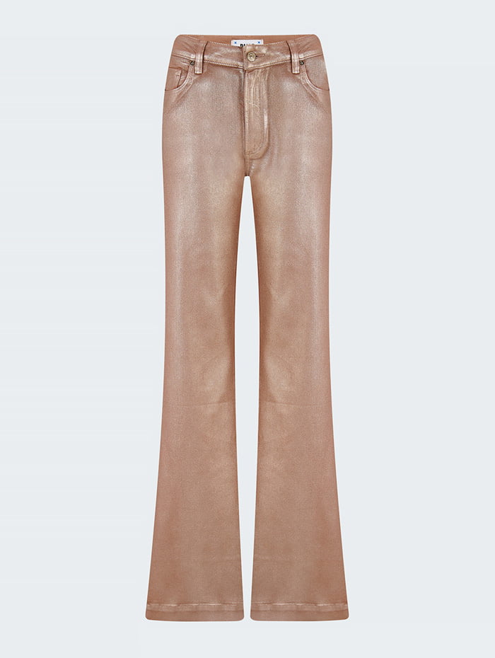 Coated Wide Leg Jeans