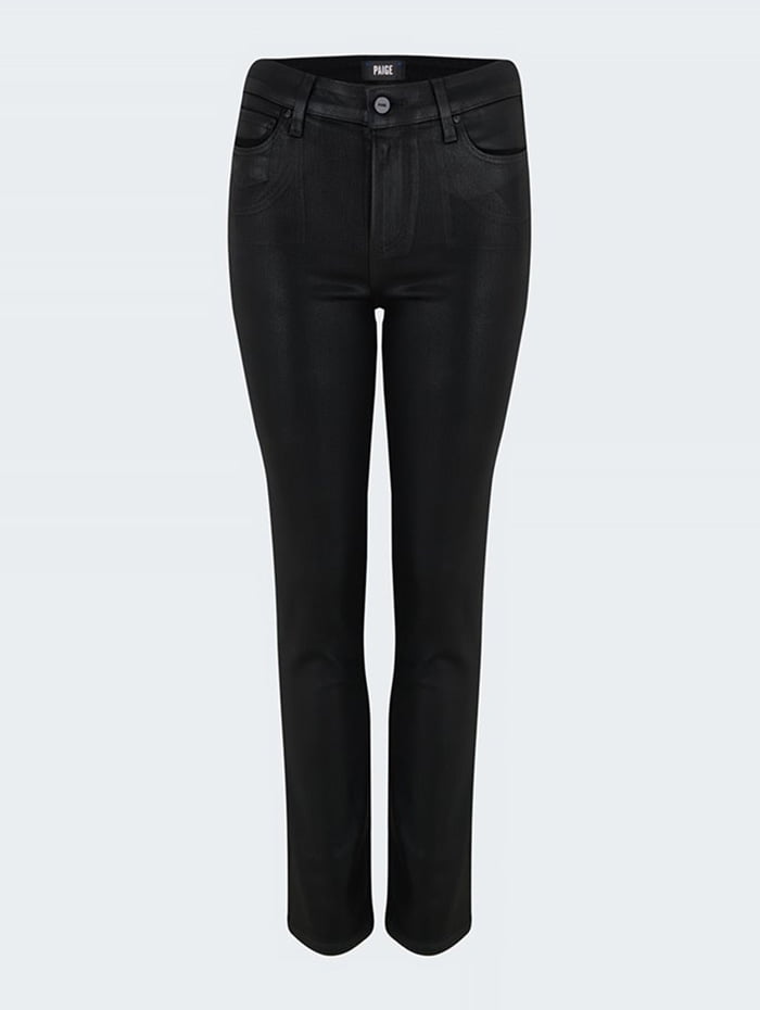 Coated Straight Leg Jeans