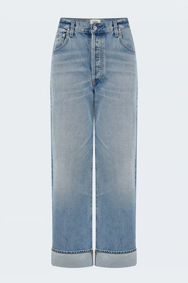 ayla baggy cuffed crop in gemini