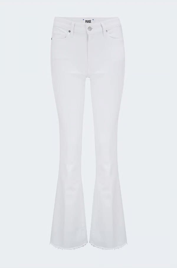 High Rise Laurel Canyon Bootcut Jean In Crisp White