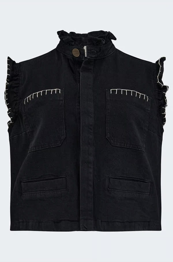 Pablo Waistcoat In Vintage Black