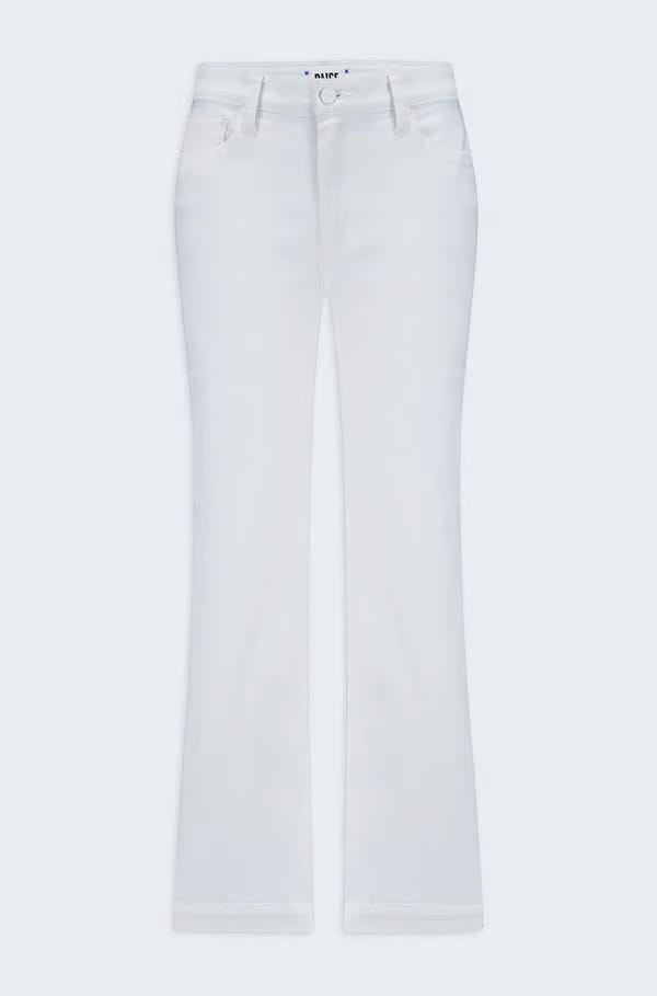 Leenah Wide Ankle Jean In Crisp White