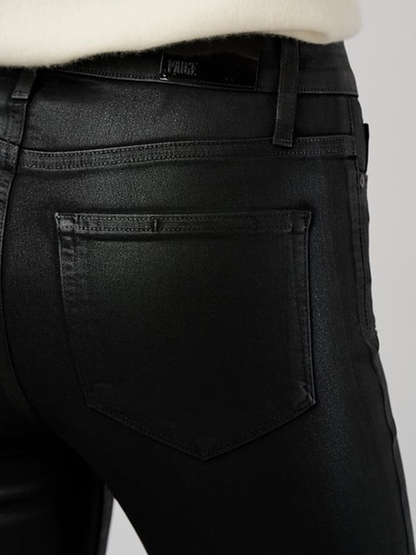 Paige Leather & Coated Jeans