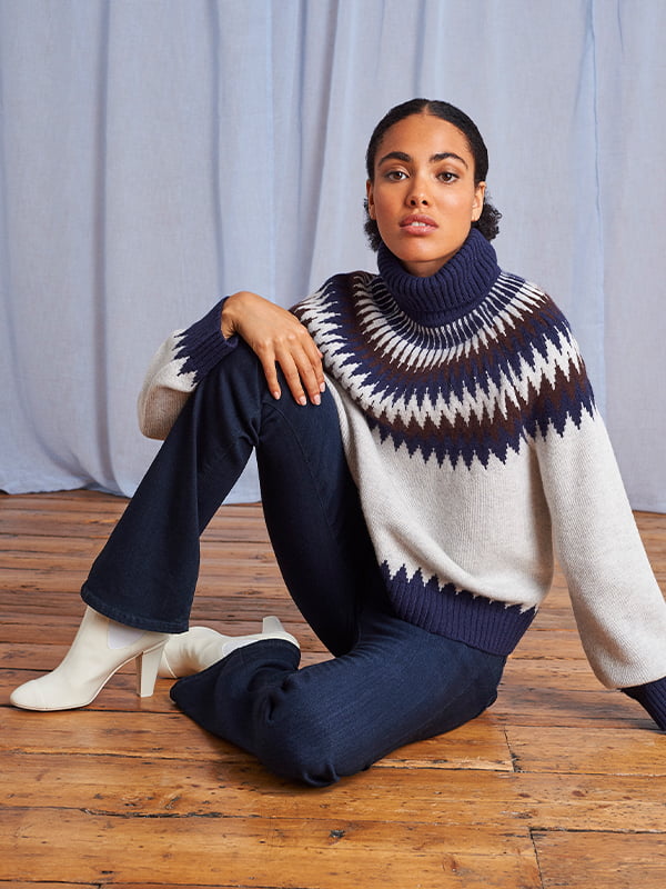 How to style bootcut jeans in the winter