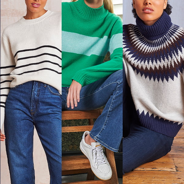 How to wear KNITWEAR with jeans