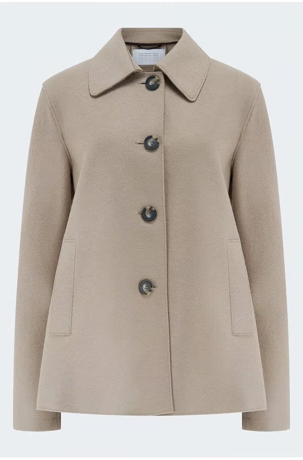 short loden jacket in dove