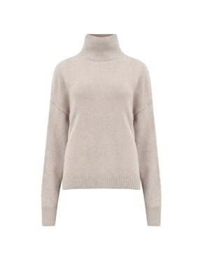 360 CASHMERE - Leia Roll Neck In Sesame