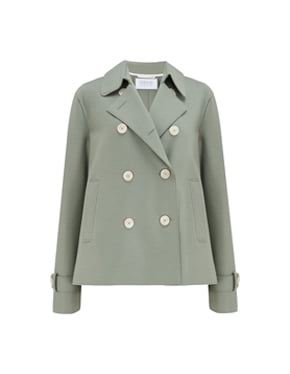 HARRIS WHARF LONDON - Cropped Trench Coat In Rosemary