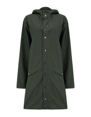 RAINS - Long Jacket In Green