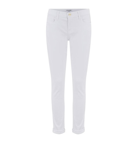 FRAME Le Garcon Boyfriend Jean in Blanc