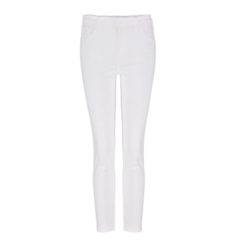 J BRAND RUBY CROPPED CIGARETTE JEAN IN BLANC