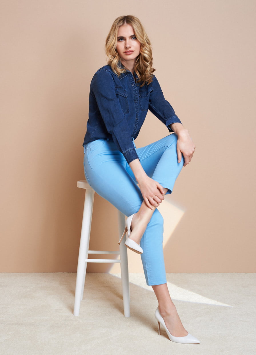 Jean, J Brand Ruby in Hydrangea