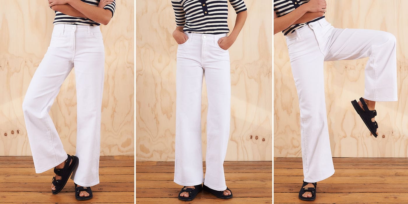 Buy white jeans womens clearance