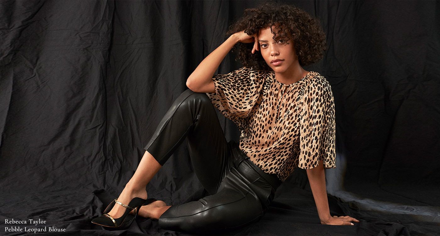 Rebecca taylor vegan leather top sale