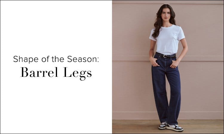 Designer Barrel Leg Jeans  