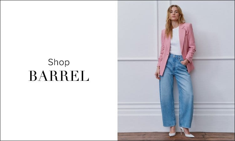 Designer Barrel Leg Jeans  