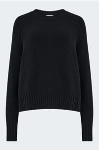 crew neck jumper in black