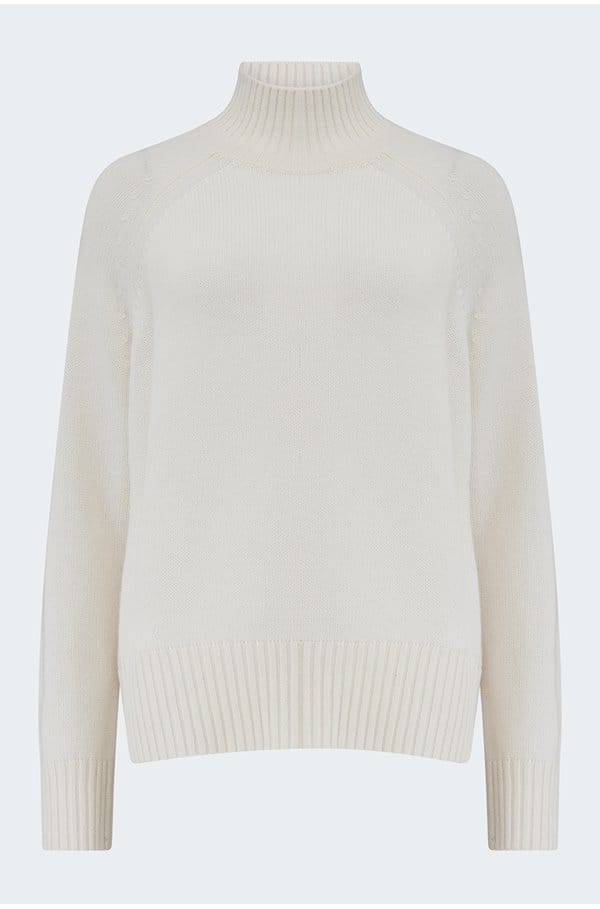 turtleneck in cream