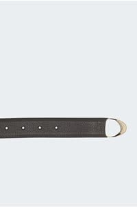 western hermes leather belt in dark brown