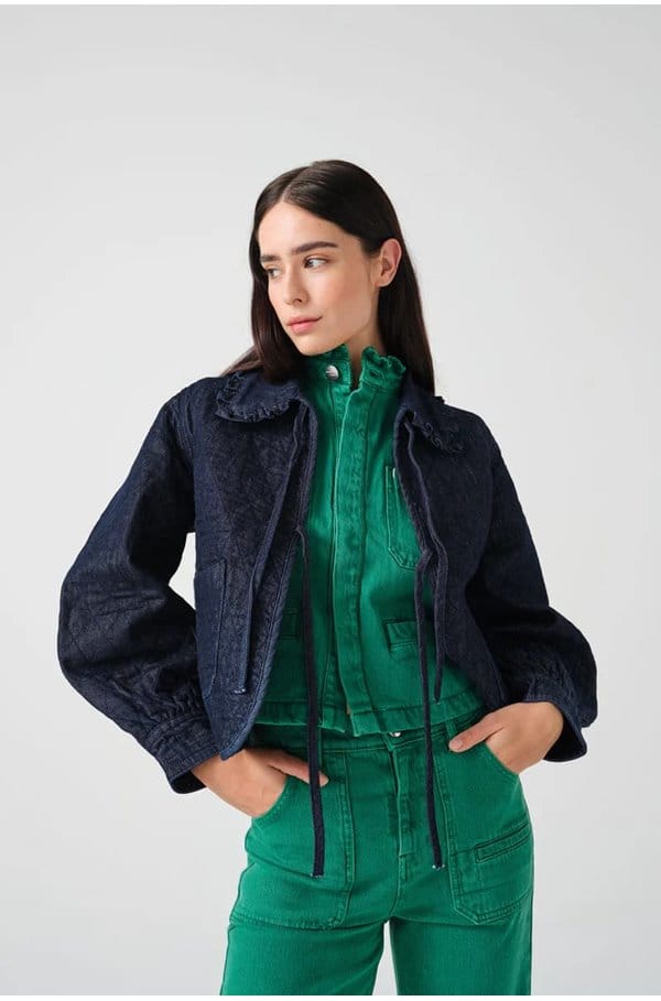 heidi jacket in indigo rinse