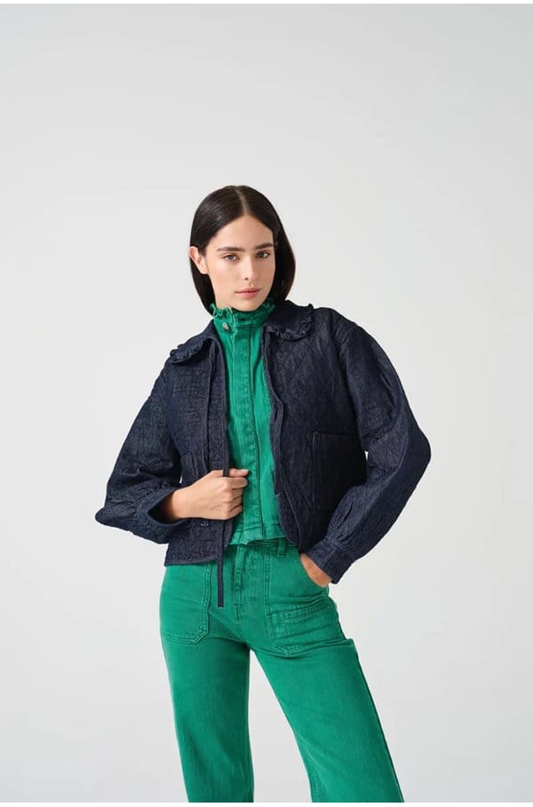 heidi jacket in indigo rinse