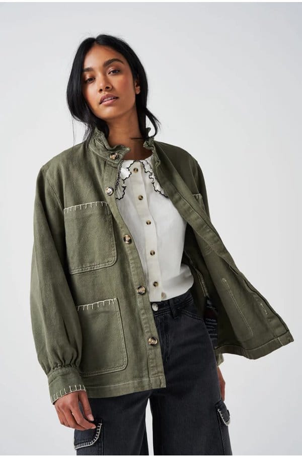 pablo jacket in khaki