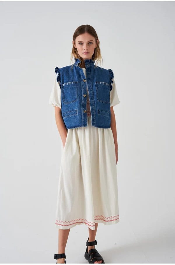 pablo waistcoat in vintage americana