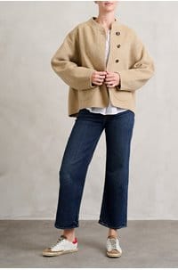 windsor jacket in beige chine 