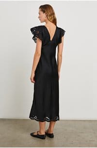 mckenna dress in black eyelet
