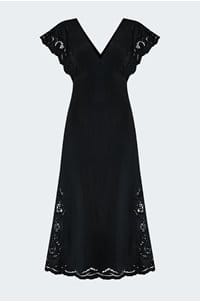 mckenna dress in black eyelet