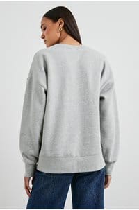varsity sweatshirt in heather grey
