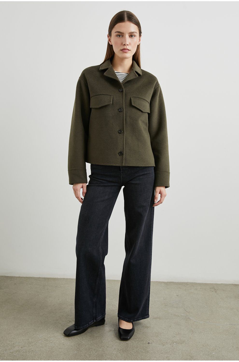 Trilogy Stores Riley Jacket in Olive