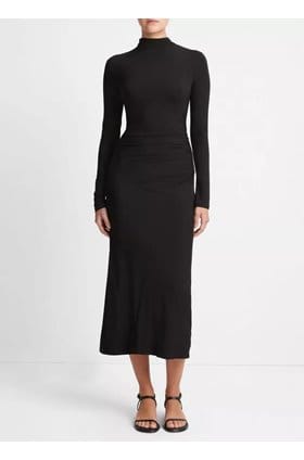 Black long sleeve turtleneck dress store