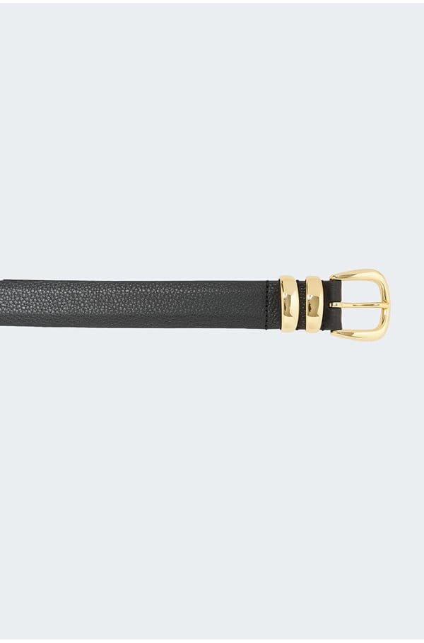 double western hermes belt in black