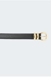 double western hermes belt in black
