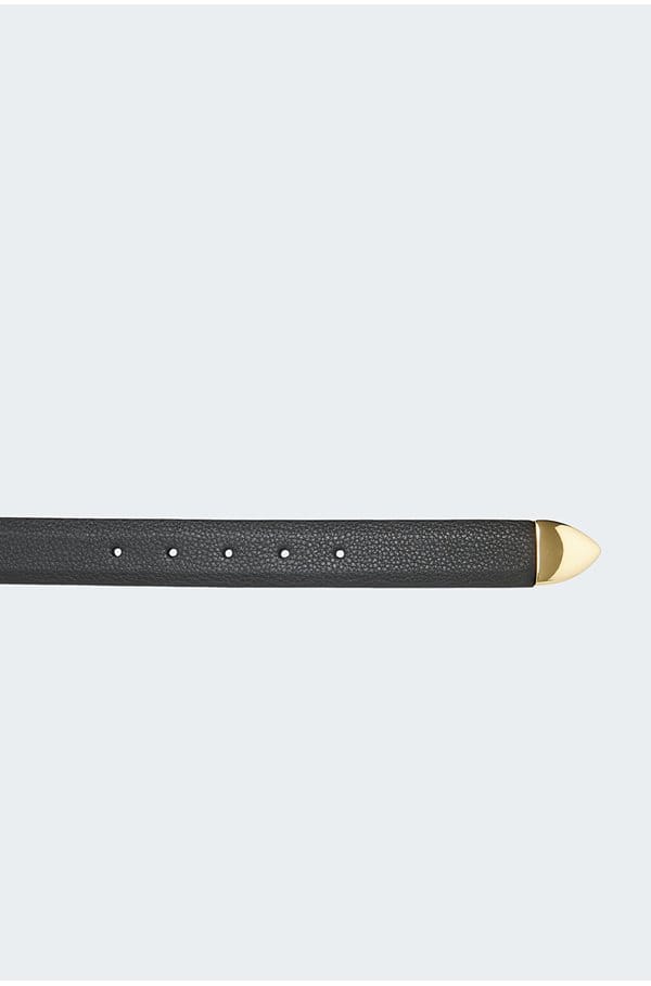 double western hermes belt in black
