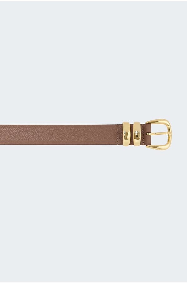double western hermes belt in mushroom
