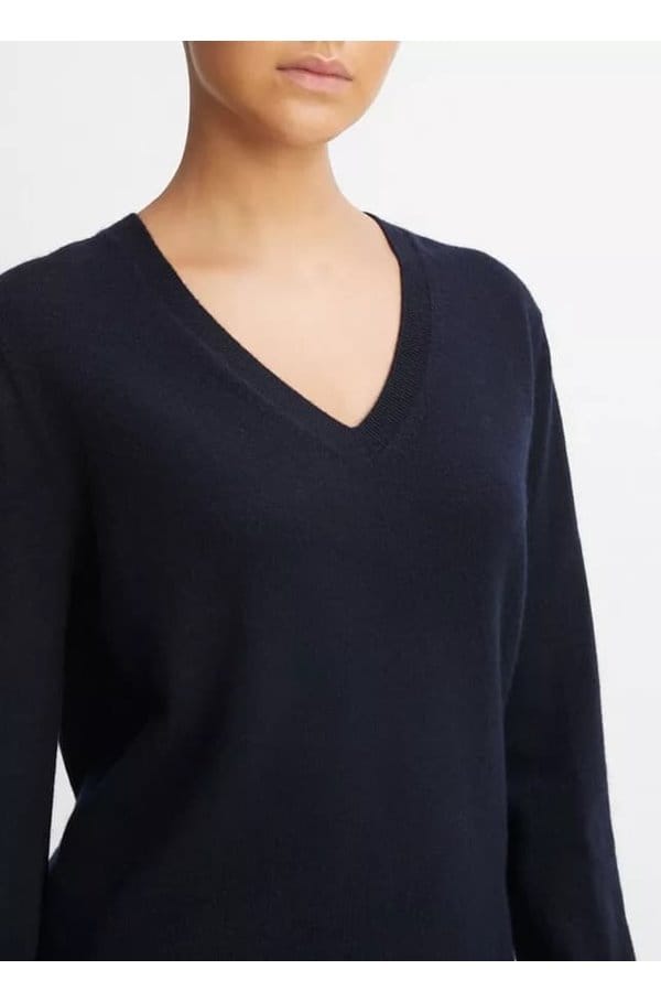 weekend v neck sweater in coastal