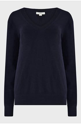 Weekend V Neck Sweater in Coastal